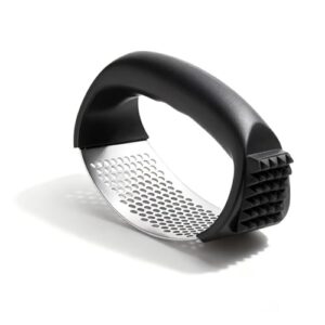 Bestac Espremedor de alho de aço inoxidável, para uso na cozinha, fácil de limpar e cabo ergonômico para esmagar facilmente, utensílio de cozinha (1)