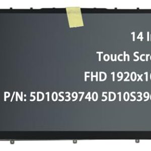 BestParts Tela LCD sensível ao toque de 35.6 cm para Lenovo Yoga 7-14ITL5 (Tipo 82BH), FHD 1920x1080, tela sensível ao toque, P/N: 5D10S39740 5D10S39670, com ferramentas e fita adesiva