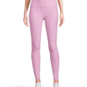 Beyond Yoga Leggings midi femininas de cintura alta, Rosa Haze Heather, M