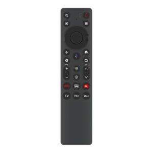 Beyution Controle remoto de voz de substituição adequado para TCL QM6K, QM7K Series QD-Mini LED 4K UHD Google Smart TV 55QM7K 65QM7K 75QM7K 85QM7K 98QM7K 115QM7K 55QM6K 65QM6K 75QM6K 85QM6K 98QM6K