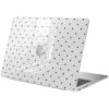 BlHMCASE Capa compatível com MacBook Air de 13 polegadas M1 A2337 A2179 A1932 2022 2021 2020 2019, capa rígida protetora de bolinhas preta fofa para MacBook Air de 13,3 polegadas