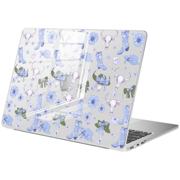 BlHMCASE Capa compatível com MacBook Air de 13 polegadas M1 A2337 A2179 A1932 2022 2021 2020 2019, capa rígida protetora floral para MacBook Air de 13,3 polegadas