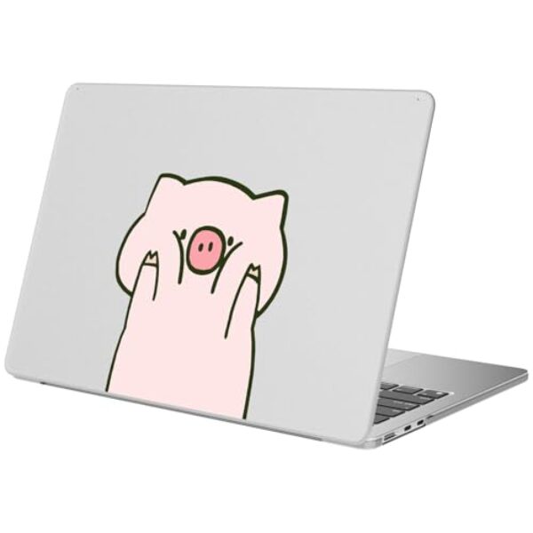 BlHMCASE Compatível com MacBook Air de 15 polegadas 2025 2024 2023 versão M3 A3114 M2 A2941, linda capa protetora Kawaii Pig fosca para Mac Air 15