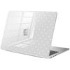 BlHMCASE Compatível com MacBook Pro 14 polegadas 2025-2021 M4 M3 M2 M1 A3112 A3185 A3401 A2918 A2992 A2779 A2442, linda capa rígida protetora de bolinhas brancas para Mac Pro 14