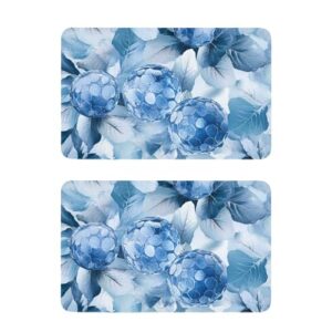 Blue Merry Christmas Gem Ímã Decorativo Capa de Lava-Louças Reutilizável Retrô Ímãs de Geladeira Painel Decoração de Férias de Natal Cubierta de lavavajillas de imán 10 x 6,3 cm