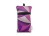 Bolsa de neoprene para smartphone Tainada, bolsa de transporte para celular com mosquetão e cordão para iPhone 11 Pro Max, 11, XS Max, XR, Samsung Note 10, S10+, Large, Geometric Pattern Purple