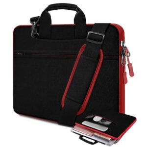 Bolsa de ombro para laptop de 14 polegadas, pasta de computador compatível com MacBook Pro de 14 polegadas M4/M3/M2/M1 todos os modelos de Mac Air/Pro de 13,3 polegadas, XPS 13 14 e a maioria dos