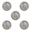Botao Fogao Brastemp Deville Com Aro Branco Kit 5 Unidades