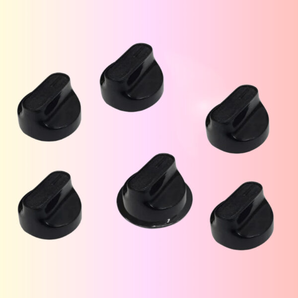 Botão Manípulo Para Fogão Consul / Cooktop Mondial e outros fogões (Kit Com 6) 5 bocas + forno Rosa Maria