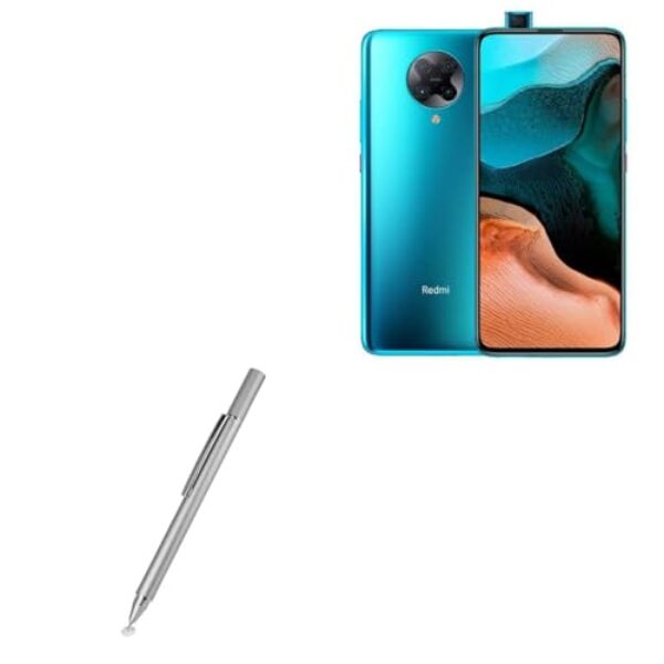 BoxWave Caneta Stylus compatível com Poco F2 Pro - Caneta Stylus capacitiva FineTouch, caneta Stylus super precisa - prata metálica