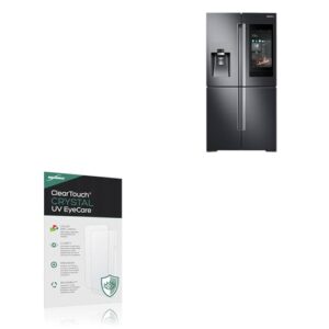BoxWave Protetor de tela compatível com o refrigerador Samsung Family Hub com alto-falante AKG - ClearTouch Crystal Anti-UV Eye Care (pacote com 2), filtra a luz azul prejudicial reduz a fadiga