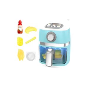 Brinquedo Air Fryer Infantil, Rosa, Material PP, 16cm Altura, Bandeja Removível, Botões Giratórios, Educativo para Crianças Acima de 2 Anos