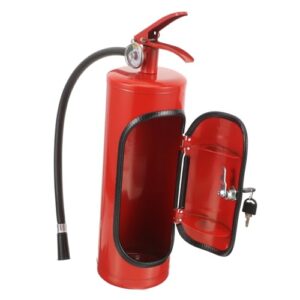 Cabilock Extintor mini bar porta garrafa de vinho caixa de armazenamento de licor de metal reutilizável organizador de vinho para bancada, decoração de casa, presente de inauguração de casa
