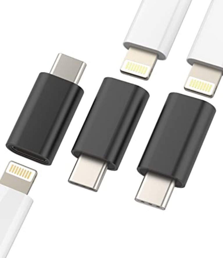 Cabo adaptador USB C macho para Lightning fêmea (pacote com 3) para Apple para iPhone15 Pro Max para iPad 10, Air4/5, Mini6, Pro 12,9, compatível com Samsung Galaxy S22 S23 Z Flip tipo C conversor de