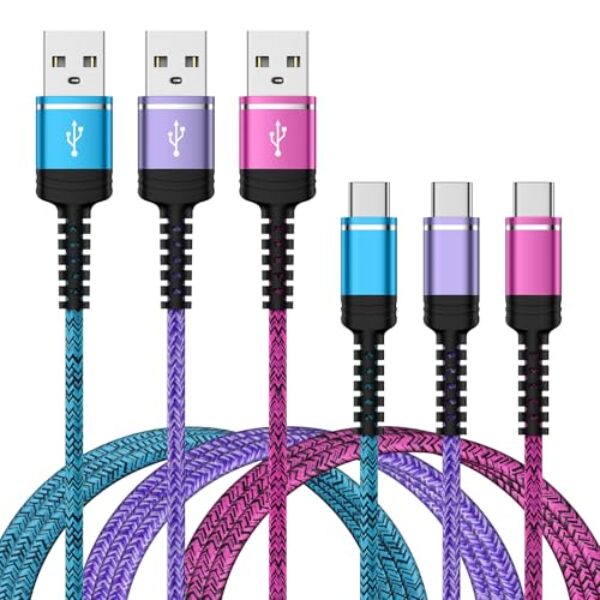 Cabo de carregamento USB C Pixel 10 Pro, cabo de carregamento rápido USB A para C para Google Pixel 10 Pro XL 9 Pro XL 9 Pro Fold 9a 8a 7 6 5,3 m tipo A para C para Motorola Edge 60 Neo Edge 60 Pro