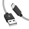 Cabo micro USB 1,8 m, cabo de dados de carregamento USB 2.0 trançado funciona com Raspberry Pi Zero, Fire Stick, Chromecast, telefone Micro-B 1,8 m, preto
