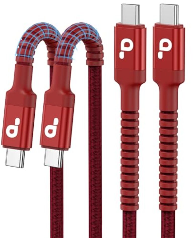 Cabo USBC para C de 1,8 m, pacote com 2 cabos USB C, cabo de carregamento rápido tipo C, cabo de carregador USB trançado de nylon compatível com iPhone 17/16/15/Pro/Plus/Pro Max/Samsung Galaxy S23/LG