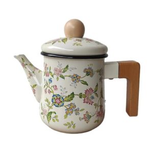 ＫＬＫＣＭＳ Cafeteira de Esmalte Decorativa para Cozinha, Restaurante E Escritório.