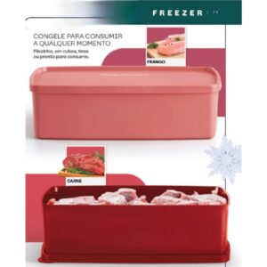 Caixa Ideal 1,4 litros , 600 ML ou Refri Box 400 ML, Freezer e Geladeira, Tupperware