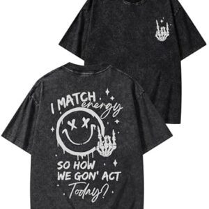 Camiseta divertida de ginástica How We Gonna Act Today - Camiseta feminina motivacional para exercícios, Preto, M