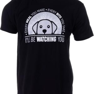 Camiseta divertida para amantes de cães – Every Meal You Bake Retro Graphic Tee for Doggy Mom Dad - Camiseta de presente de humor para dono de animal de estimação fofo, Preto, G