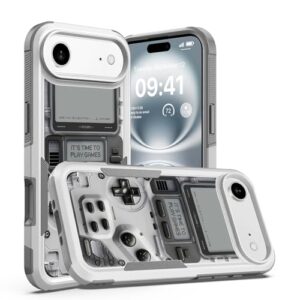 Candykisscase Capa para iPhone Air, design exclusivo de policarbonato rígido com absorção de choque e capa protetora de camada dupla híbrida de silicone interno para iPhone Air de 6,5 polegadas (hora