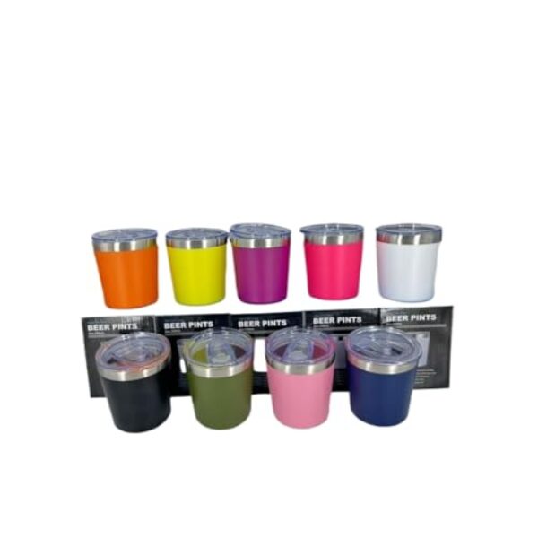 Caneca Termica Copo TéMico Aço Inox Com Tampa AcríLico 250ml RemovíVel Quente Ou Gelado Leite Suco Agua(COPO 250ML GZ-536 ALEATORIA)