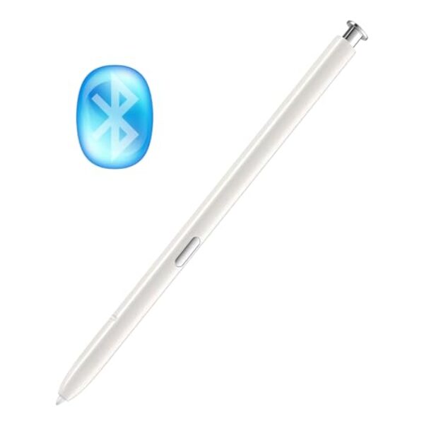 Caneta Note 10 S com caneta de substituição Bluetooth para Samsung Galaxy Note 10, Note 10 Plus 5G Stylus para Galaxy Note 10/Note 10+ 5G, todas as versões, caneta Touch S (branca)