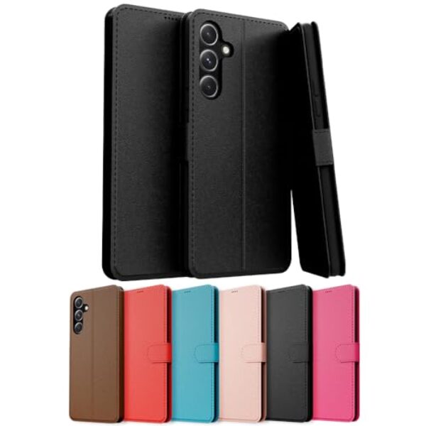 Capa Capinha Carteira Flip Couro Compatível Samsung Galaxy A05S Premium (MARROM)