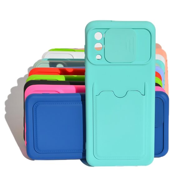 Capa Capinha Case Compatível Galaxy M12 PORTA CARTÕES com Proteção de Câmera M12 Galaxy Várias Cores envio em 24 horas M12