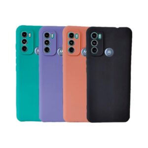 Capa Capinha Case De Silicone Aveludado Colorida Compativel MOTO G60 G60s G10 G20 G30 G100 G10 POWER MOTO E20 E30 E40 Proteção Camera