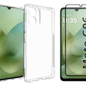 Capa Capinha Case + Película de Vidro 3D para Motorola Moto G06