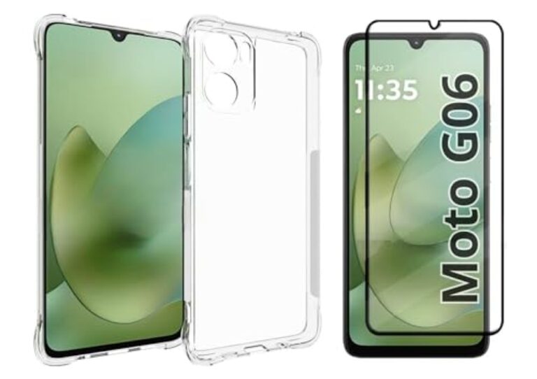 Capa Capinha Case + Película de Vidro 3D para Motorola Moto G06