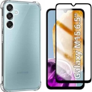 Capa Capinha Case + Película de Vidro 3D para Samsung Galaxy M15