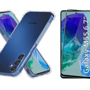 Capa Capinha Case + Película de Vidro 3D para Samsung Galaxy M55