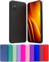 Capa Case Celular Compatível Samsung Galaxy A51 Silicone Macio Interior Veludo Proteção De Câmera (CINZA CHUMBO)