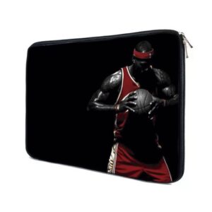 Capa Case Notebook 15.6 Personalizado Jogador basketball preto e branco