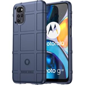 Capa Case Para Motorola Moto G22 (Tela 6.5) Armadura Proteção Militar Anti Choque (Azul)