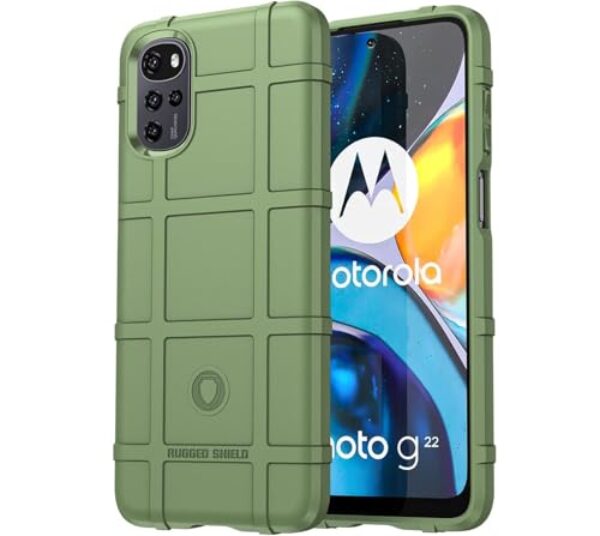 Capa Case Para Motorola Moto G22 (Tela 6.5) Armadura Proteção Militar Anti Choque (Verde)