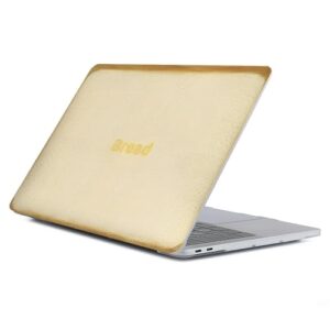 Capa compatível com MacBook Air 13 polegadas versão 2018-2022 modelo M1 M2 A2681, capa protetora engraçada para Air13 Retina Display com Touch ID-Toast Breakfast Bread, 13.3Air(A1932)
