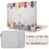 Capa compatível com MacBook Pro 15 polegadas 2019 2018 2017 2016 versão A1990 A1707, capa rígida protetora de plástico e capa de teclado e capa para MacBook Pro 15,4 com Touch Bar - pata fofa