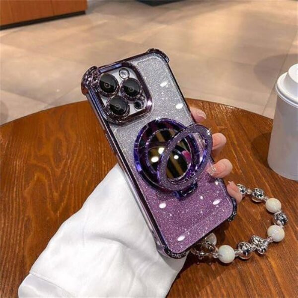 Capa com suporte espelhado e anel com revestimento brilhante para Xiaomi Redmi Note 13 Pro 12 4G 10 11 12 13 Pro 5G 11S 14C 13 12 12C 10C 9A, S16533, para Redmi 9C