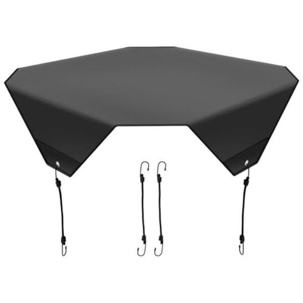 Capa de ar condicionado central, 91 cm x 91 cm, capa de ar condicionado para unidade externa, protetor superior de unidade externa de tecido Oxford 210D, à prova d'água e resistente ao desgaste, capas