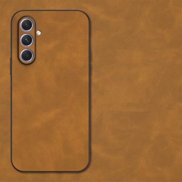 Capa de couro de luxo para Samsung Galaxy S24 S25 Ultra Plus S22 S23 S21 S20 Fe 5g, capa traseira retrô (para S22 Plus/marrom)