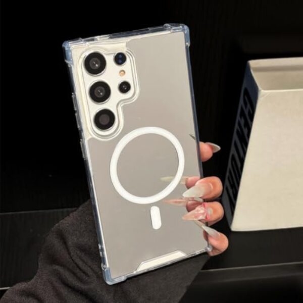 Capa de maquiagem espelhada para Samsung Galaxy S25 S23 Ultra S24 Fe S22 A55 A54 A35 A15 A16 A56 A36 Capa fina com amortecedor de airbag (para Samsung A53 5G/JMCX)