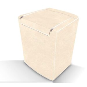 Capa de Maquina de Lavar Abertura Superior C/ Ziper Bege G - CAPA DE MAQUINA DE LAVAR RESISTENTE