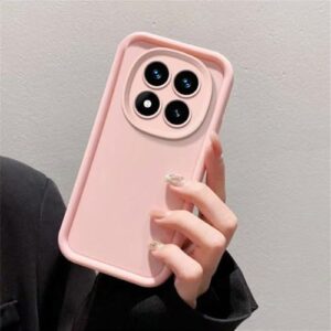 Capa de silicone com lente de câmera de cor sólida para Xiaomi Redmi Note 14 Pro Plus 4G 5G, capa traseira, rosa, para Redmi Note 14 5G