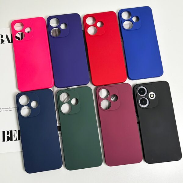 Capa de silicone de pele premium para Xiaomi POCO X5 Pro/POCO X6/POCO X6 Pro/POCO M6 Pro 4G/POCO M6 Pro 5G toque sedoso