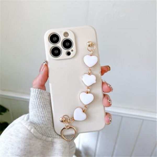 Capa de silicone macio para Xiaomi Redmi Note 11 10 9 Pro 10s 9s 8 7 Pro 10 9 9A Poco X3 Mi 11T 11 Lite Capa com pulseira de corrente, 06, para POCO X3 NFC