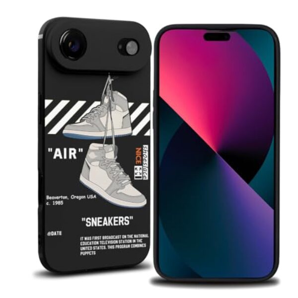 Capa de telefone legal para iPhone 7 Air para meninos homens estéticos tênis de basquete proteção de lente resistente a quedas tênis esportivo design de rua capas de designer à prova de choque